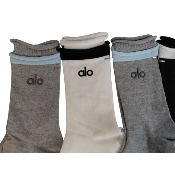 Alo Unisex Casual Crew Socks 5-Pack New NWOT - Picture 3 of 6